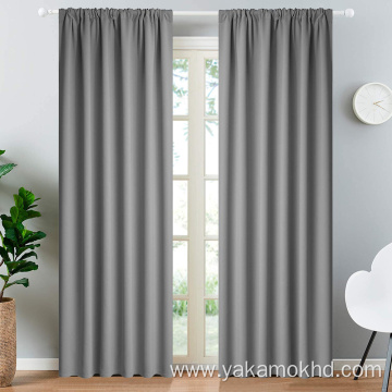 Rod Pocket Blackout Curtains 84 Inch Long
